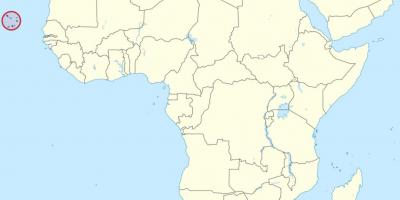 Cabo Verde نقشه آفریقا