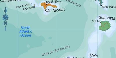 جزایر کیپ ورد نقشه محل